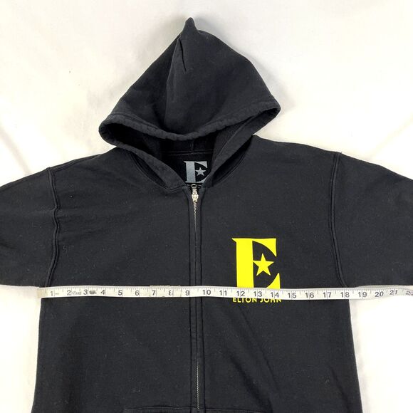 Elton John Farewell Yellow Brick Road Tour Full Zip Hoodie Sweatshirt Size Small - Picture 7 of 8
